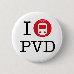 "I Streetcar Providence" Button