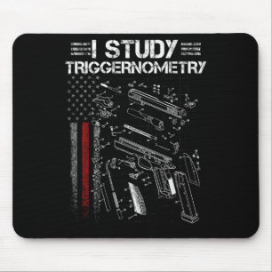 I Study Triggernometry Gun Veteran Christmas  Mouse Pad