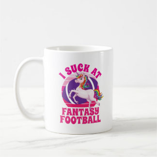 I Suck At Fantasy Football Unicorn Loser  Coffee Mug