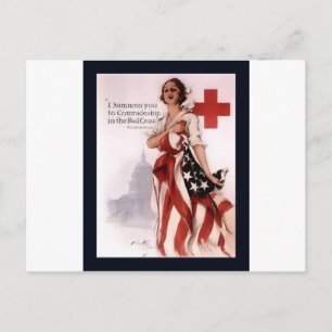 I Summon You To Comradeship In The Red Cross~WW I Postcard