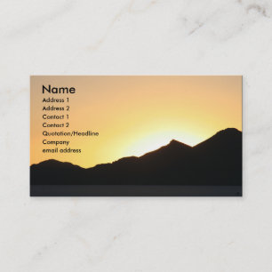 i sunset business card