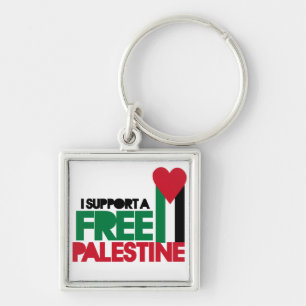 I support a free palestine key ring