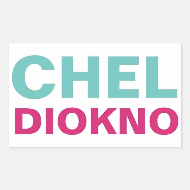 I Support Atty. Chel Diokno CUSTOMIZABLE Rectangular Sticker (Front)