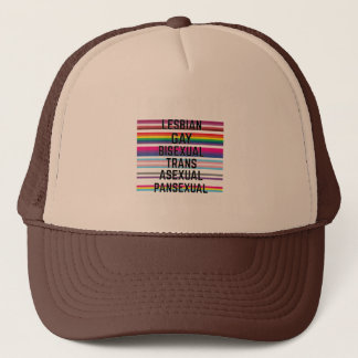 I Support Lesbian Gay Bisexual Trans Asexual Panse Trucker Hat