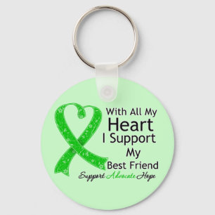 I Support My Best Friend With All My Heart Key Ring