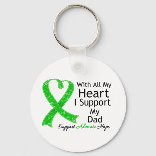I Support My Dad With All My Heart Key Ring