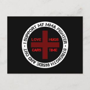 I Support My MMA Fighter Postcard