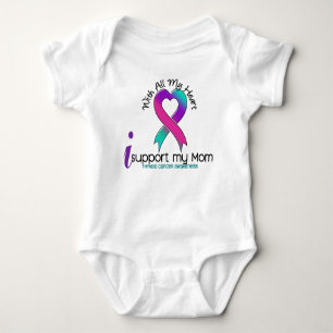 I Support My Mum Thyroid Cancer Baby Bodysuit