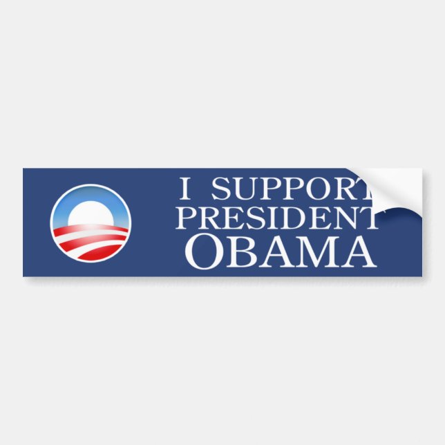 I Support Obama Bumper Sticker (Front)