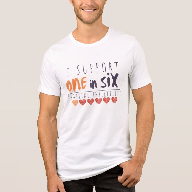 I Support One in Six_BFA colour Tri-Blend Shirt (Front)