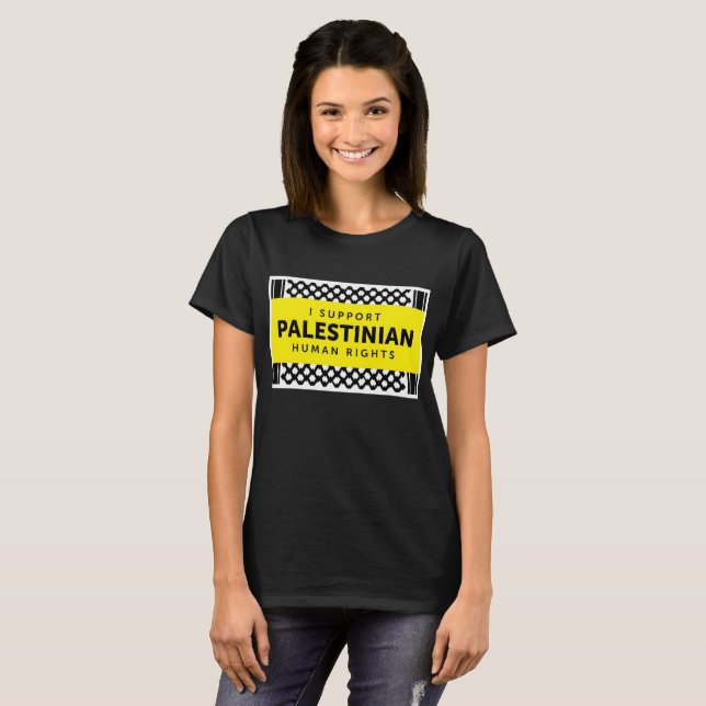 I Support Palestinian Rights Tshirt - Women's Cut (Front Full)