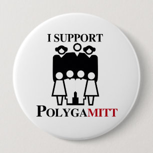 I support Polygamitt.png 10 Cm Round Badge