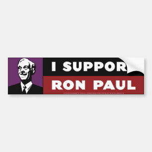 I Support Ron Paul - Purple Bumper Sticker