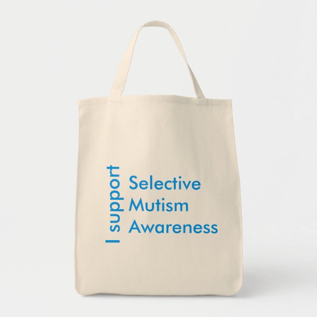 I Support Selective Mutism Awareness Tote Bag (Front)