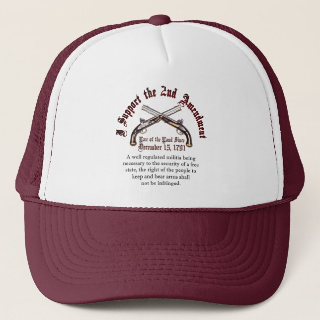 I Support the 2nd Amendment Trucker Hat (Front)
