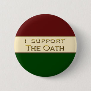 I Support The Oath 6 Cm Round Badge