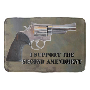 I SUPPORT THE SECOND AMENDMENT BATH MAT