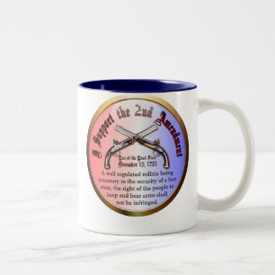 I Support the Second Amendment Two-Tone Coffee Mug