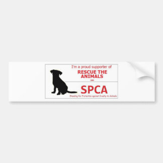 "I Support the SPCA..." Bumper Sticker
