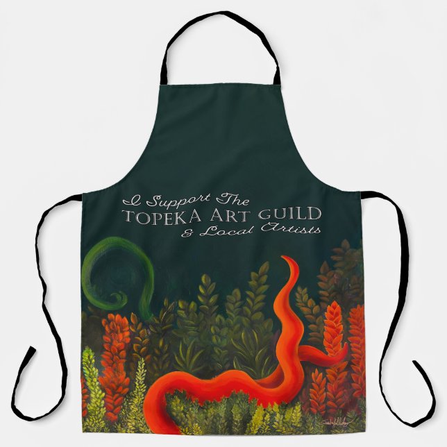 I support the Topeka Art Guild Design Apron (Front)