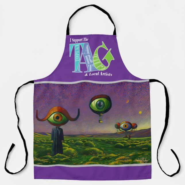 I support the Topeka Art Guild Design Apron (Front)