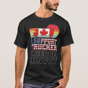 I Support Truckers Freedom Convoy 2022 Usa Canada T-Shirt