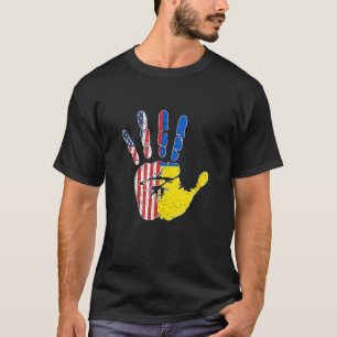 I Support Ukraine Flag Emblem Map Patriot Ukrainia T-Shirt