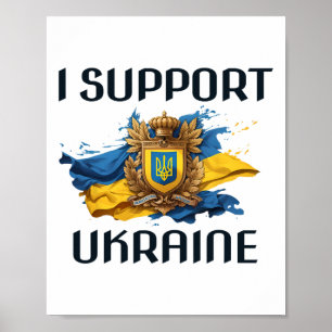 I Support Ukraine Stand For Ukrainian Russia Peace Poster