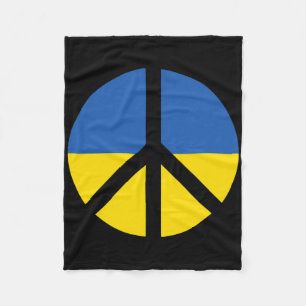 I Support Ukraine Stand With Ukraine Ukrainian Fla Fleece Blanket