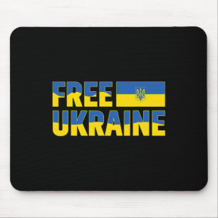 I Support Ukraine Stand With Ukraine Ukrainian Fla Mouse Pad