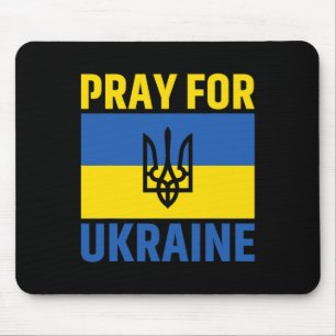 I Support Ukraine Stand With Ukraine Ukrainian Fla Mouse Pad