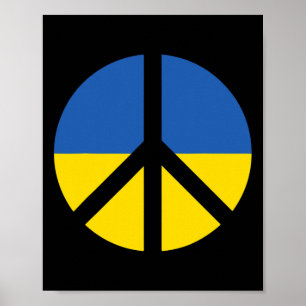 I Support Ukraine Stand With Ukraine Ukrainian Fla Poster