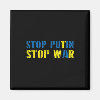 I Support Ukraine Stop Putin Stop War Magnet