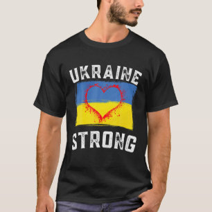 I Support Ukraine Strong Pray For Ukraine Flag Fre T-Shirt