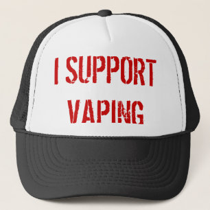 I SUPPORT VAPING TRUCKER HAT