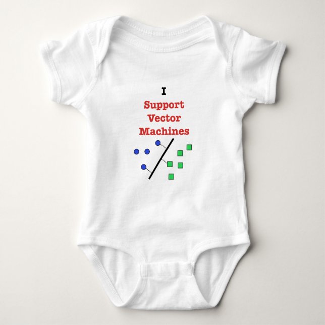 I Support Vector Machines Baby Bodysuit (Front)