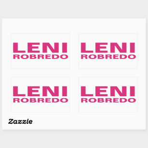 I Support Vice President LENI Robredo CUSTOMIZABLE Rectangular Sticker