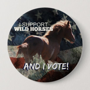 I SUPPORT WILD HORSES Vote Button