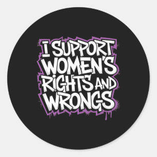 I Support Women's Rights Sticker 