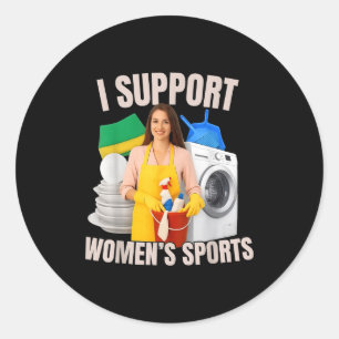 I Suprt Women's Srts Unwearable Aduld Humor Bootle Classic Round Sticker