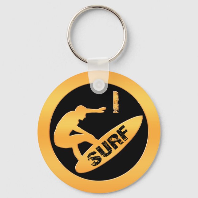 I Surf Key Ring (Front)