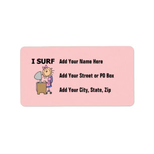I Surf the Web Label