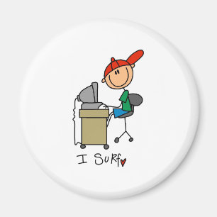 I Surf the Web Magnet