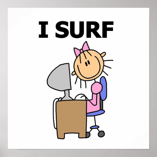 I Surf the Web Poster (Front)