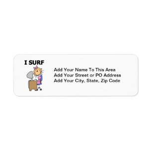 I Surf the Web Return Address Label