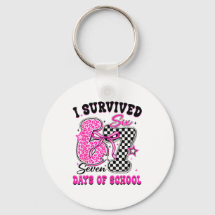 I Surivied 67 Days Of School Funny Meme Teacher St Key Ring