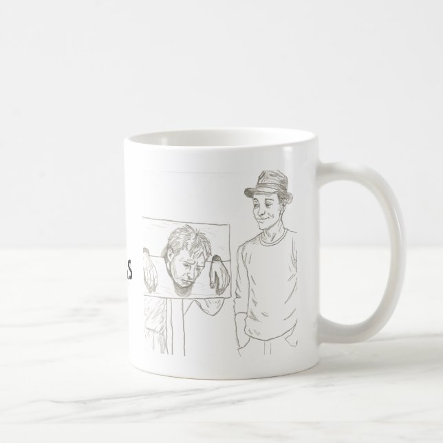 I survive on coffee and trauma bonds coffee mug (Right)