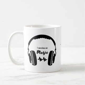 I survive on Music Coffee Mug