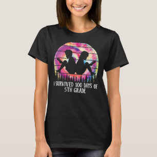 I SURVIVED 100 DAYS OF 5TH GRADE TEACHER SCHOOL T-Shirt