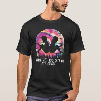 I SURVIVED 100 DAYS OF 6TH GRADE TEACHER SCHOOL T-Shirt